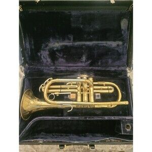 CONN Director Cornet? Trumpet? Copper Bell original case Case Serial No. 975606